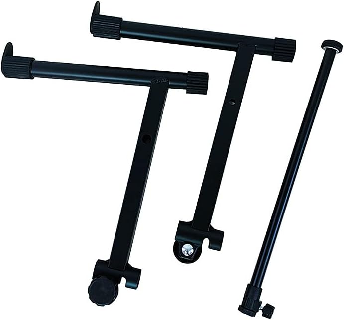 WEEGEEKS 2 Tier Keyboard Stand Attachment Adjustable Electric Digital Piano Stand for 54 - 88 Key Music Keyboards Rack Holder Adjustable Width 15-27 inch Music Instrument Accessories - Image 5